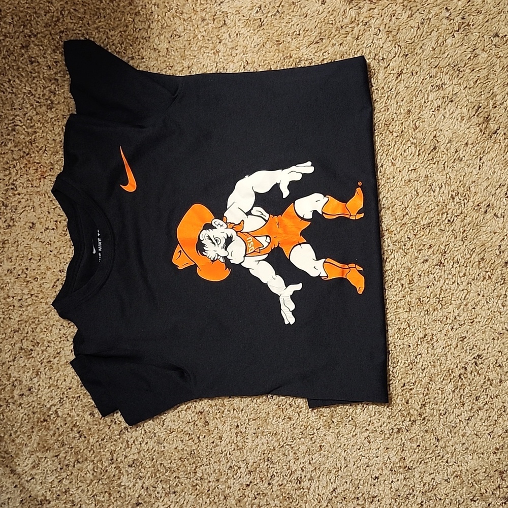 Boys black dri fit Nike shirt